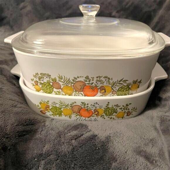 Vintage Corning Ware Spice of Life Casserole Dish Set - 3 Pieces - Picture 1 of 8